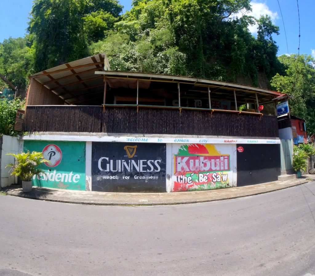 A Guinness billboard in Dominica